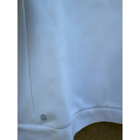 Adidas Quarter Zip Golf Pullover White Medium NWT - Picture 3 of 7